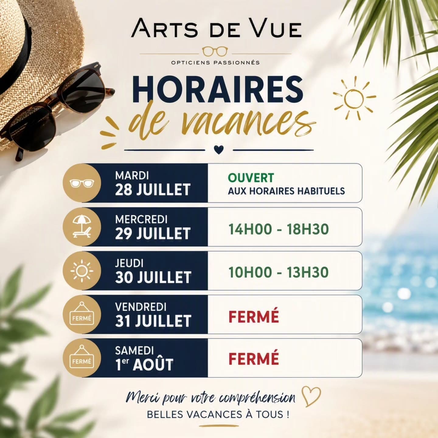 😎nos horaires pour la semaine du 1er août ! 
Nous vous rappelons que cet été pendant l'arrêt du tram les deux premières