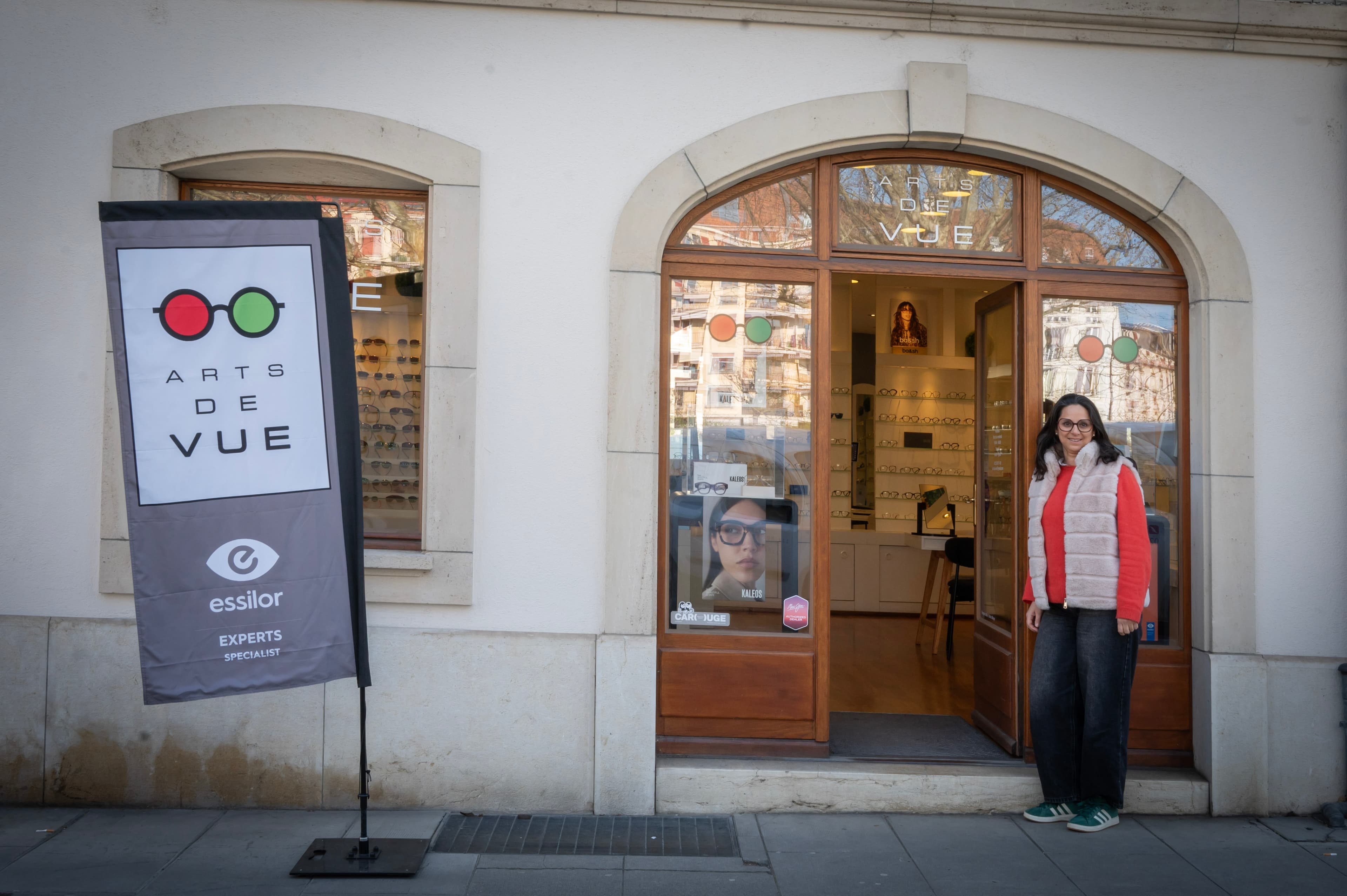Devanture de la boutique Arts de Vue à Carouge