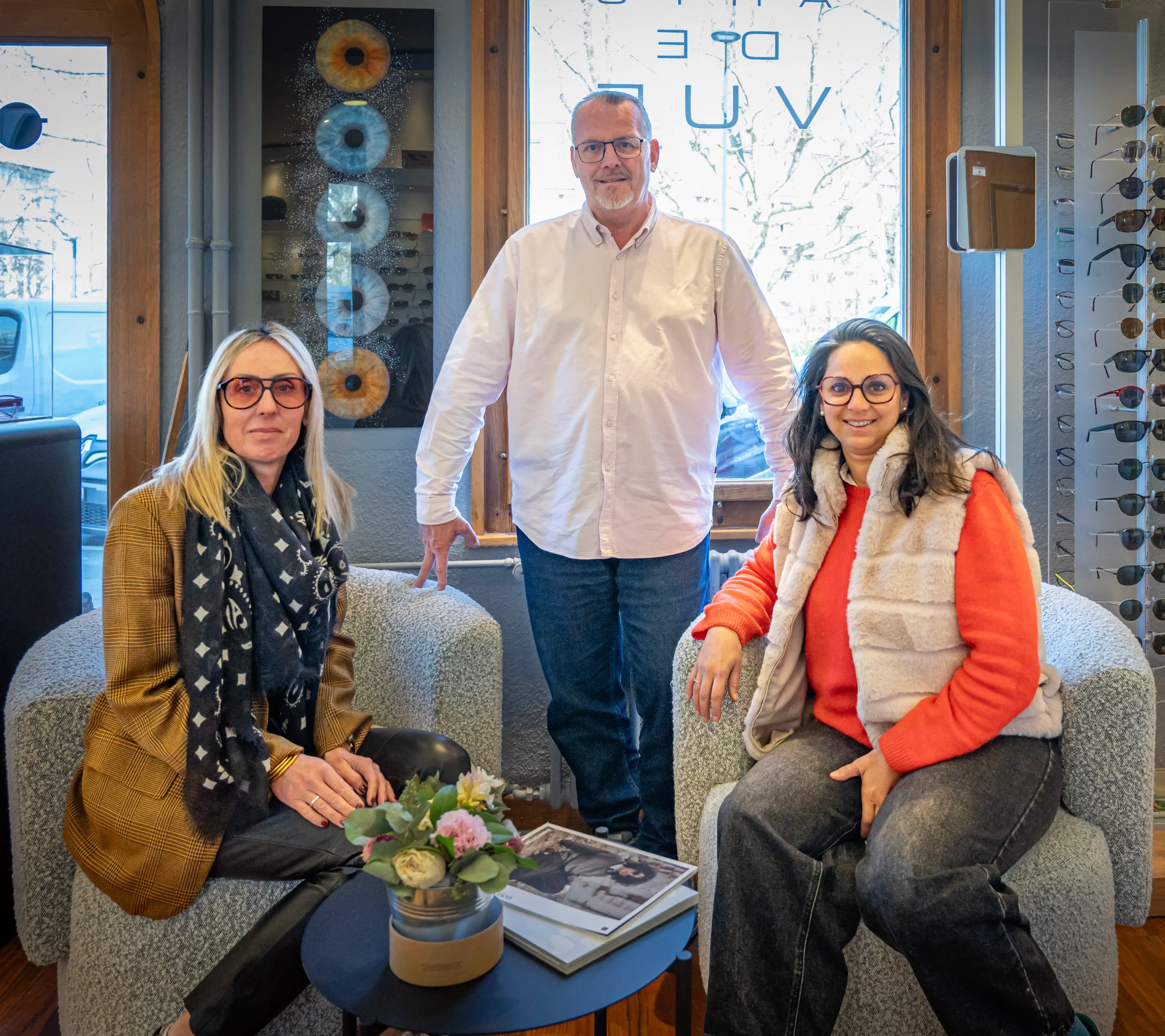 L'équipe d'Arts de Vue, opticiens à Carouge